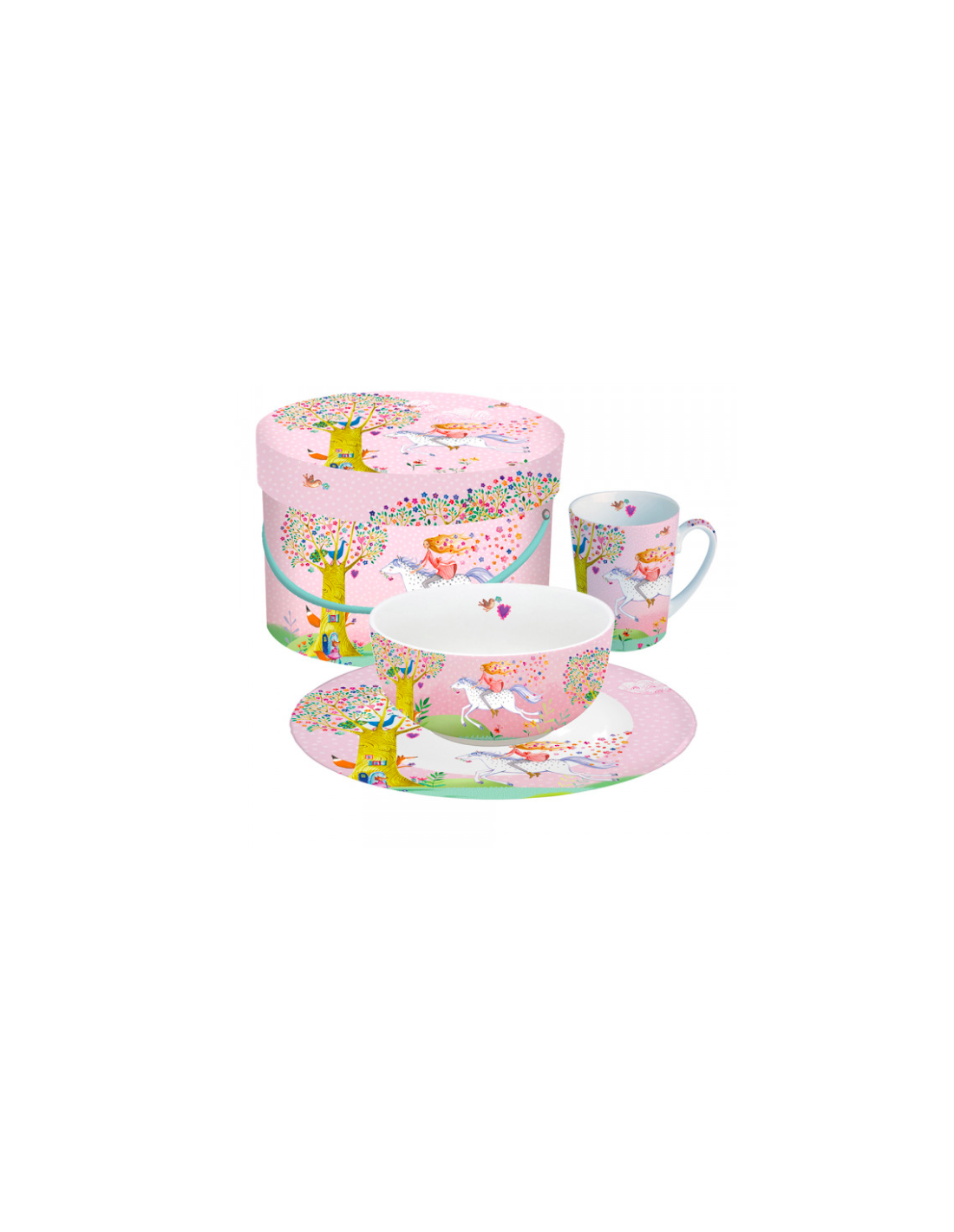 Lotto stock 2 tazze mug colazione ceramica da collezione bambini bimbo  bimba