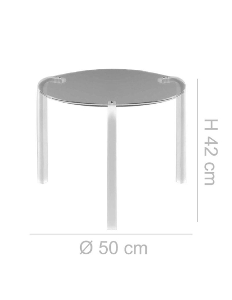 Tavolino modello FINNY 2 CL 212 tondo alto di Emporium